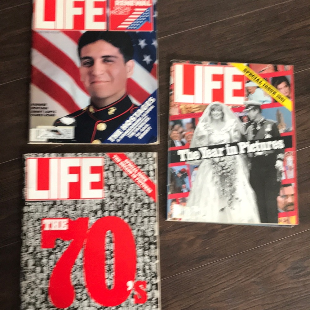 Three old LIFE Magazines